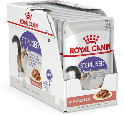 Royal Canin Sterilised 1.02 kg (12x0.09 kg) Wet Adult Cat Food