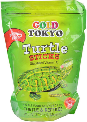 TAIYO Gold Tokyo Turtle stickes 1kg with Vitamins and Minerals Shrimp, Sea Food 1 kg Dry Adult, Young, New Born, Senior Turtle Food