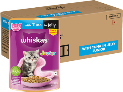 Whiskas (2-12 Months) Tuna 4.48 kg (56x0.08 kg) Wet Young Kitten Food