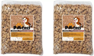 Pawwfect Original Chicken Biscuits for Puppies - (Pack of 2 KG) | Chicken 2 kg (2x1 kg) Dry Young, Adult Dog Food