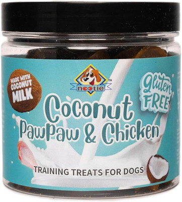 Nootie TRAINING TREATS COCONUT PAWPAW & CHICKEN FLAVOUR 200G Coconut 0.2 kg Wet Adult Dog Food