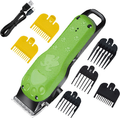 IKKEEMEII Cordless Hair Clipper For Pets Professional Rechargeable Electric Shaver Trimmer 120 min  Runtime 6 Length Settings(Green)