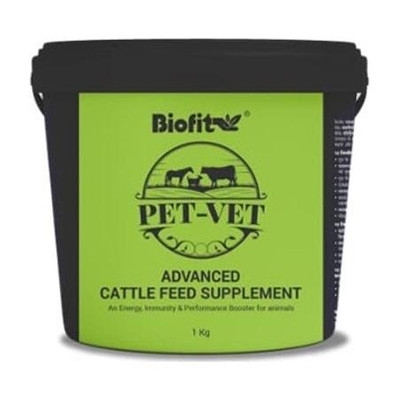 CFC Biofit Pet Vet Advanced Cattle Feed Supplement Milk Gainer For Cattle Pet Health Supplements(1 kg)