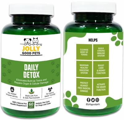 Jolly Good Pets Daily Detox Pet Health Supplements(60 Pieces)