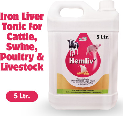 REFIT ANIMAL CARE Iron Liver Tonic For Poultry & Cattle Pet Health Supplements(5 L)