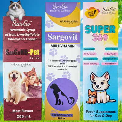 FUR FRIENDLY ME/SG-P-HB-MVit-Omg-3 Pet Health Supplements(625 ml)