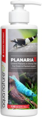 Aquanature PlanariaX Control Planaria in Shrimp Tank for Fresh & Planted Aquaria (120ml) Pet Health Supplements(120 ml)