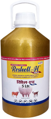 REFIT ANIMAL CARE Vitamin H for Cow Buffalo Birds Cattle & Poultry Multivitamins E, A, B12 & D3 Pet Health Supplements(5 L)