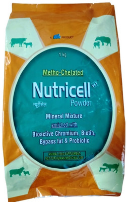ADILAID Nutricell Mineral Mixture with Bioactive Chromium,Biotin, Bypass Fat & Probiotic Pet Health Supplements(1 kg)