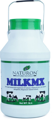Naturon Milkmx Liquid Calcium Supplement For Cattle, Cow & Dairy Animals Pet Health Supplements(5 L)