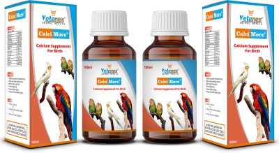 VETENEX CalciMore Plus - Bird Calcium Supplement (100 ml x 2) Combo - Pack of 2 Pet Health Supplements(200 ml)