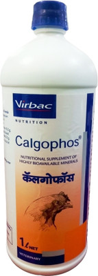 ADILAID Calgophos Supplements of Bioavailable Minerals Strong Egg Shell of Poultry Birds Pet Health Supplements(1 L)