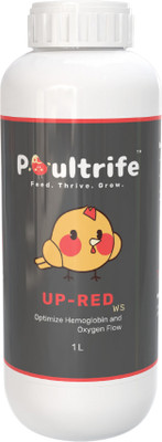 Poultrife UP-RED ws - Optimize Hemoglobin, Boost Growth, and Enhance Health Pet Health Supplements(1 L)