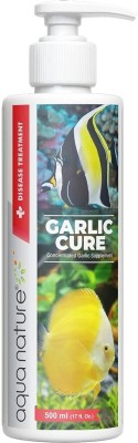 Aquanature Garlic Cure Concentrated Garlic Supplement for Fresh & Marine Water Pet Health Supplements(500 ml)