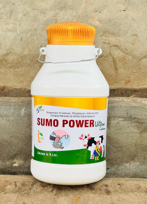 total growth Sumo Power Ultra Calcium for Buffalo, Cow increase Milk Production, Fat In Milk Pet Health Supplements(5 L)