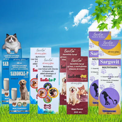 FUR FRIENDLY ME/SG-P-Cal2-Liv2-HB2-MVit2-8 Pet Health Supplements(1600 ml)