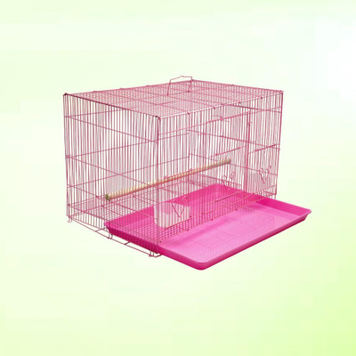 HARA ENTERPRISES 2ft pink Bird Cage for Budgies, Finches, Lovebirds & Free Toys Bird Cage