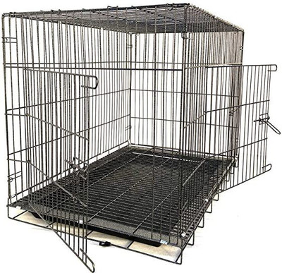 chullbull pet products 24 Inch easy to carry 2 cats,2 Rabbit and small breed puppies and pug,shitzu. Hard Crate Pet Crate