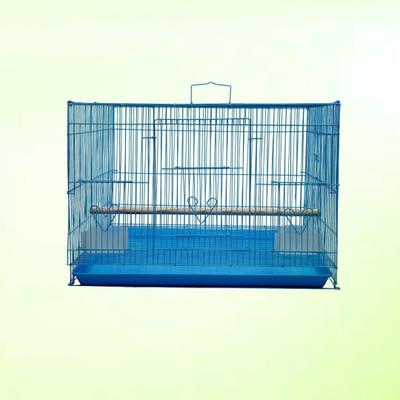 HARA ENTERPRISES 2 Ft Blue Bird Cage for Budgies, Finches, Lovebirds & Free Toys Bird Cage