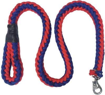 PetFur Heavy Duty Dog Tough Nylon Braided Dog Leash(Red & Blue) 60 cm Dog Strap Leash(Red, Blue)