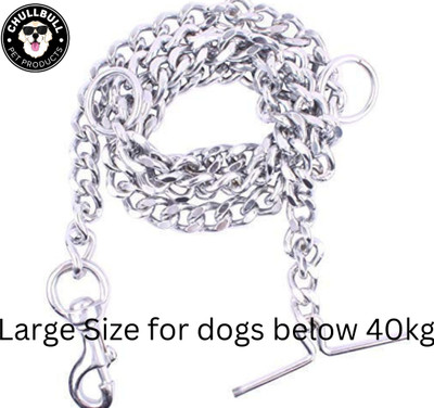 chullbull pet products ChullBull Extra Large 6 No Heavy Duty Dog Chain Leash Strong Hook 165 cm Dog Chain Leash(Silver)