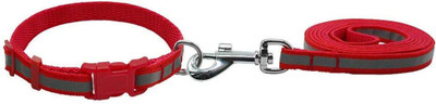 Pet Needs High Quality Nylon Leash With Collar Set For Puppy 120 cm Dog & Cat Strap Leash(Red)