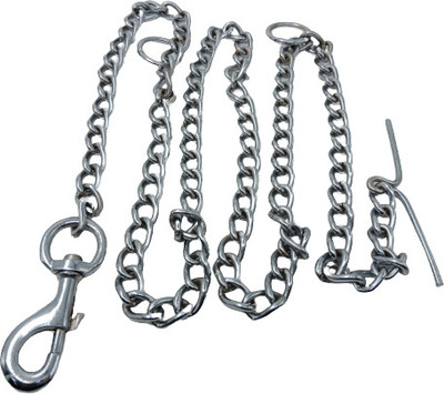 Yucky Iron Leash Chain 10 number adjustable top strong quality 203 cm Dog Chain Leash(Silver)