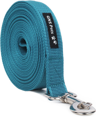 GNS PETS 15Feet Long Nylon Webbing Puppy Dog Training Leash Tot. Length--> 548 cm Dog Strap Leash(Blue)