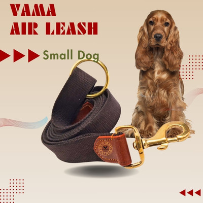 VamaLeathers I Super Strong Anti Slip Leash I Soft & Comfy I Brass Hook I Small Dogs 150 cm Dog Strap Leash(Brown)