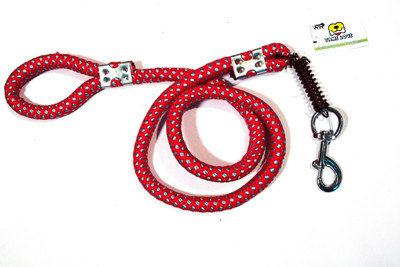 Tame Love Dog Rope Leash for medium and large Sized breed Dogs with Strong cast Hook with spring 162 cm Dog Cord Leash(Red)