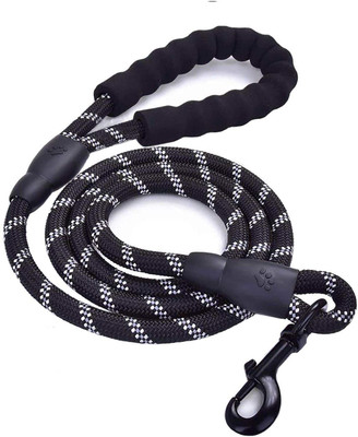 PalD Rope Dog Leash 4 FT with Comfortable Padded Handle Highly Reflective Threads 121 cm Dog Cord Leash(Multicolor)