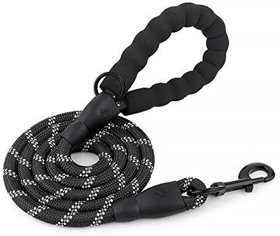 Hank Dog Rope - Heavy Duty Dog Leash - 5 Feet Long - Small Dogs (0 - 15kg) 152.4 cm Dog & Cat Cord Leash(Black)