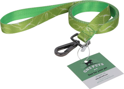 GNS PETS Puppy Leash 5FT Printing 1side & Florescent Green color 1side-Walk &Running 155 cm Dog Strap Leash(Green)