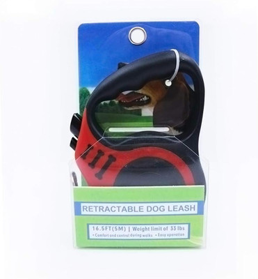 Xydrozen Small and medium-sized dog traction rope dog harness leash-Red 500 cm Dog & Cat Strap Leash(Red)