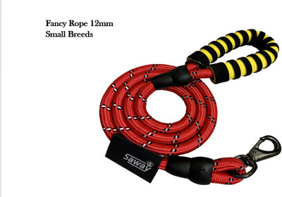 SAWAY Red Imported Buckle Night Reflective Foam Rope 12mm Small 170 cm Dog Martingale Leash(Red)