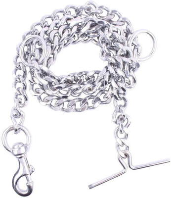 PetJoy No.10, 60-inch design chain for Medium Dogs 150 cm Chain Leash 160 cm Dog Chain Leash(Silver)
