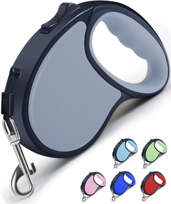 NSUSU Retractable Dog Leash Nylon Walking Running Lead B 500 cm Dog & Cat Strap Leash(Multicolor)
