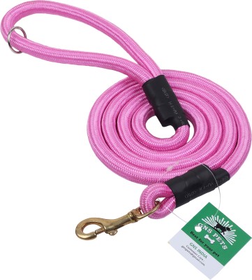 GNS PETS Durable and Stylish Pet Walking Accessory 153 cm Dog Cord Leash(Pink)