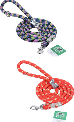 GNS PETS Pack of 2 Dog Leash 3 feet leash colour might be diffent 153 cm Dog Cord Leash(Blue, Maroon)