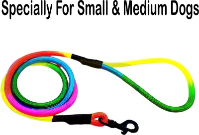 WROSHLER HIGH QUALITY MULTICOLOR ROPE LEASH FOR SMALL & MEDIUM DOGS [COLOR MAY VERY] 152.4 cm Dog Cord Leash(Multicolor)