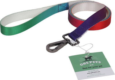 GNS PETS Puppy Nylon Lightweight and Flexible Dog reflective strap leash 155 cm Dog Strap Leash(Multicolor)