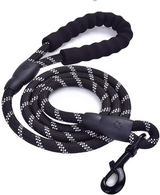 Buganda Heavy Duty Dog Leash for Large Medium Small Breed Dogs, Reflective Rope Handle 122 cm Dog Cord Leash(Black)