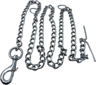 Yucky Iron Leash Chain 10 number adjustable top strong quality 203 cm Dog Chain Leash(Silver)