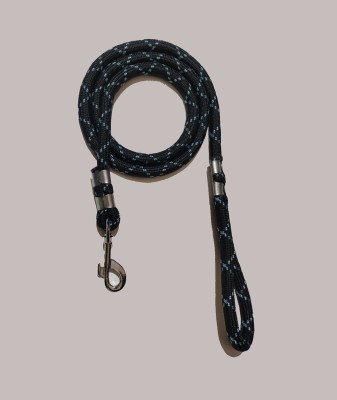 WROSHLER Heavy Nylon Rope Leash for Dogs with Hook for Medium & Large Dogs 150 cm Dog Cord Leash(Black)