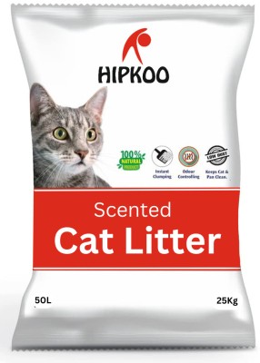 Hipkoo Bentonite Lavender Fragrance Cat Litter|25 kg Pet Litter Tray Refill