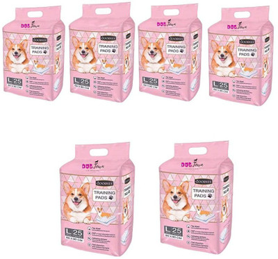 DOGTOWN Dog Training Pads-Large Size | Washable and Quick Drying PACK OF 6 Dog Pet Mat
