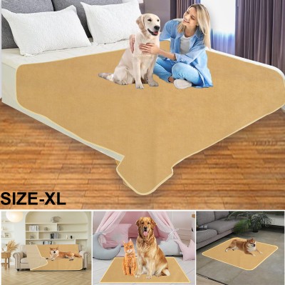 ADBENI HOME 72x72 Inch Beige Waterproof Dog Pet Mat