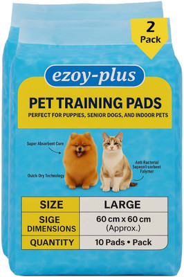 Ezoy Plus Soft Pups Pee pad & Pets Dog Training Pads/ Potty Pads Large size (60*90cm) Dog, Cat, Rabbit Pet Mat
