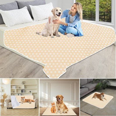 ADBENI HOME 48x48 Inch Gold Waterproof Dog Pet Mat