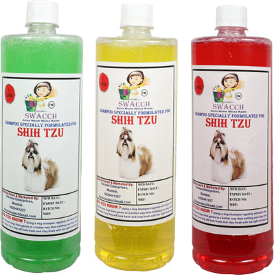 swacch Shih Tzu Conditioning Neem Alovera , Lemon & Jasmine Dog Shampoo(3000 L)